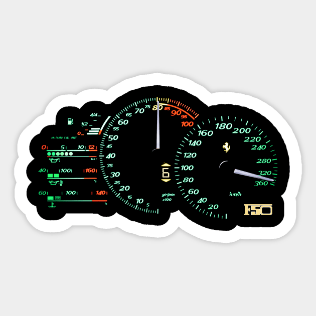 analog supercar Sticker by retroracing